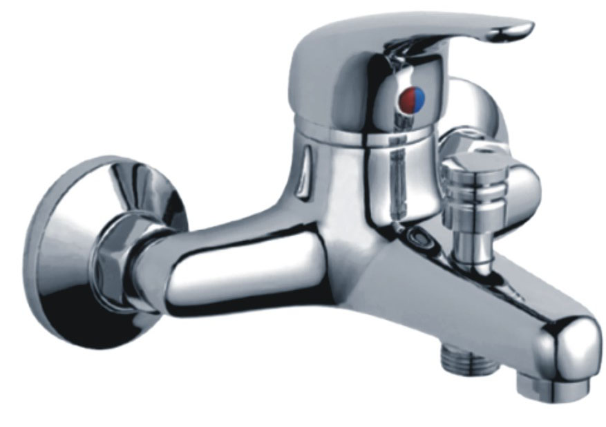 Single lever bath mixer faucet