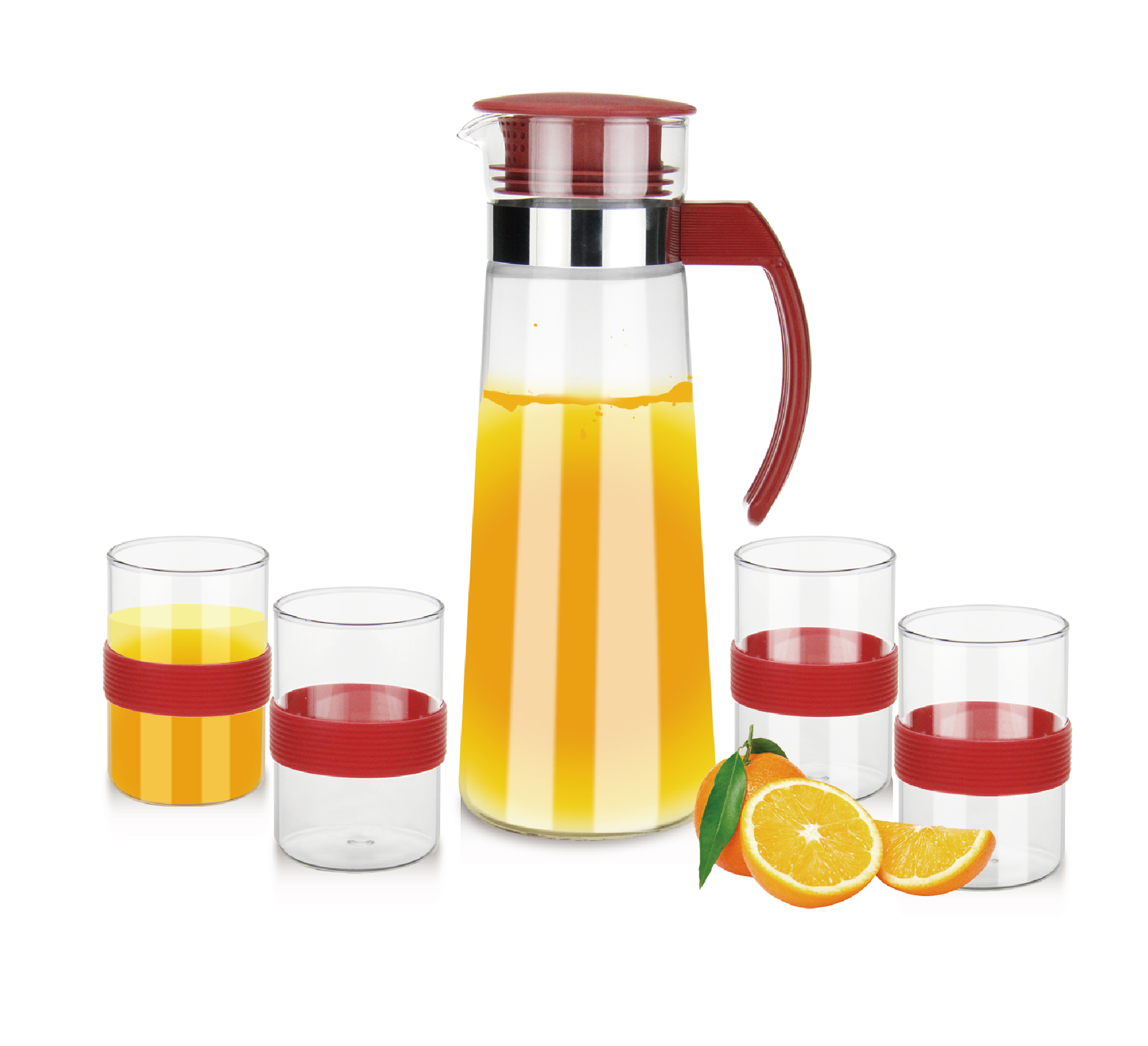high borosilicate glass carafe/water jug