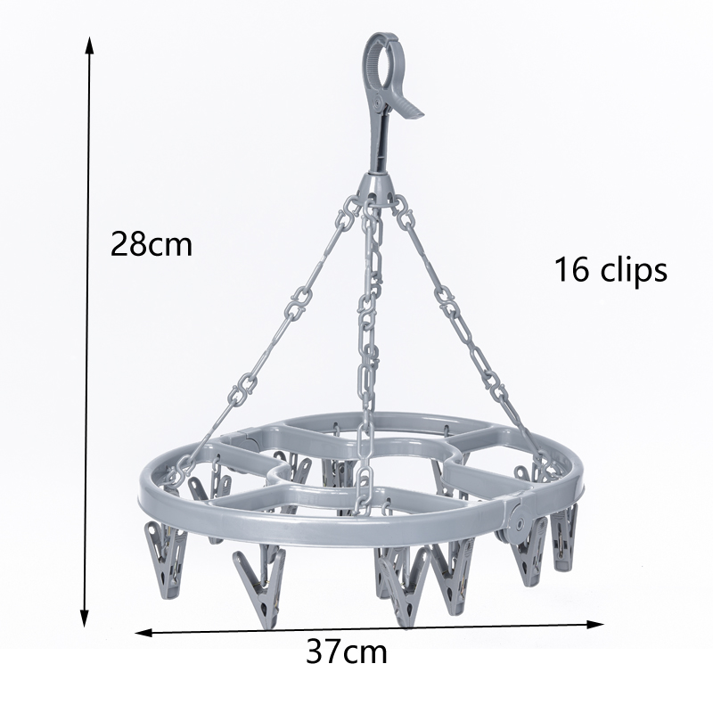 Laundry hanger with clips for small items