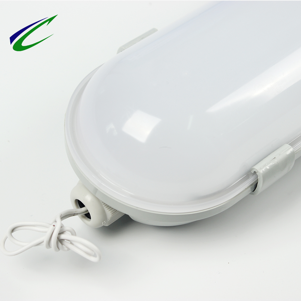 LED tri-proof lamp 1x36w fluorescent light fixture plastic cover led tube lamp