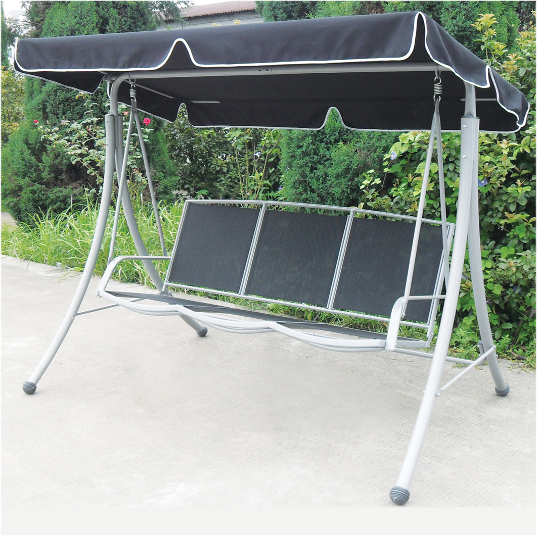 3 seat textilene swing chair