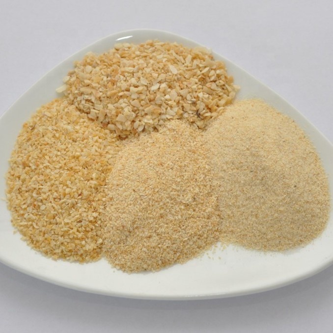 Dehydrated garlic granules