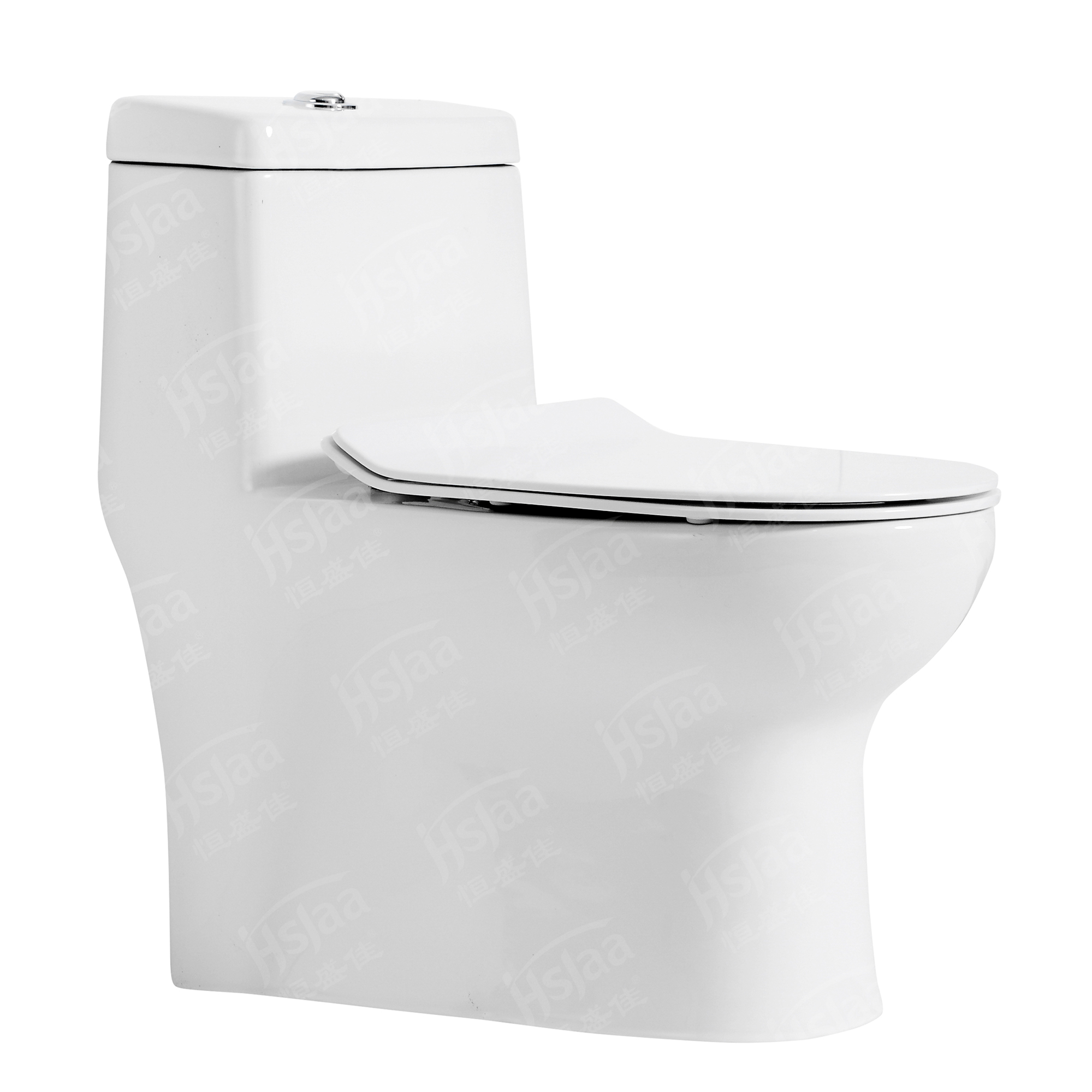One-piece toilet