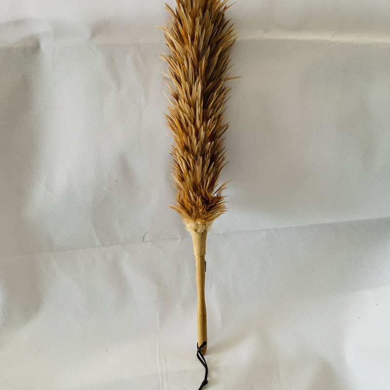 Feather duster with bamboo handle