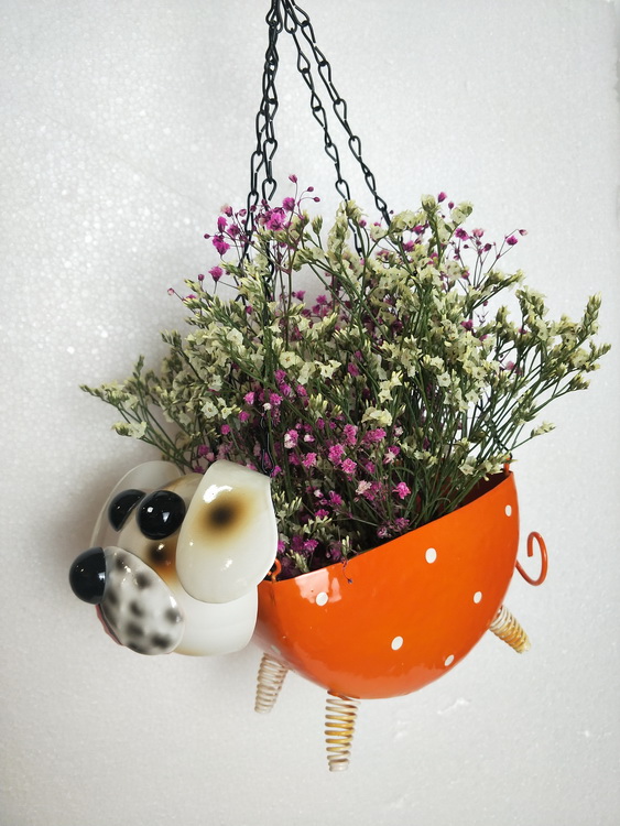 Cartoon Dog Flowerpot Chain Hanging