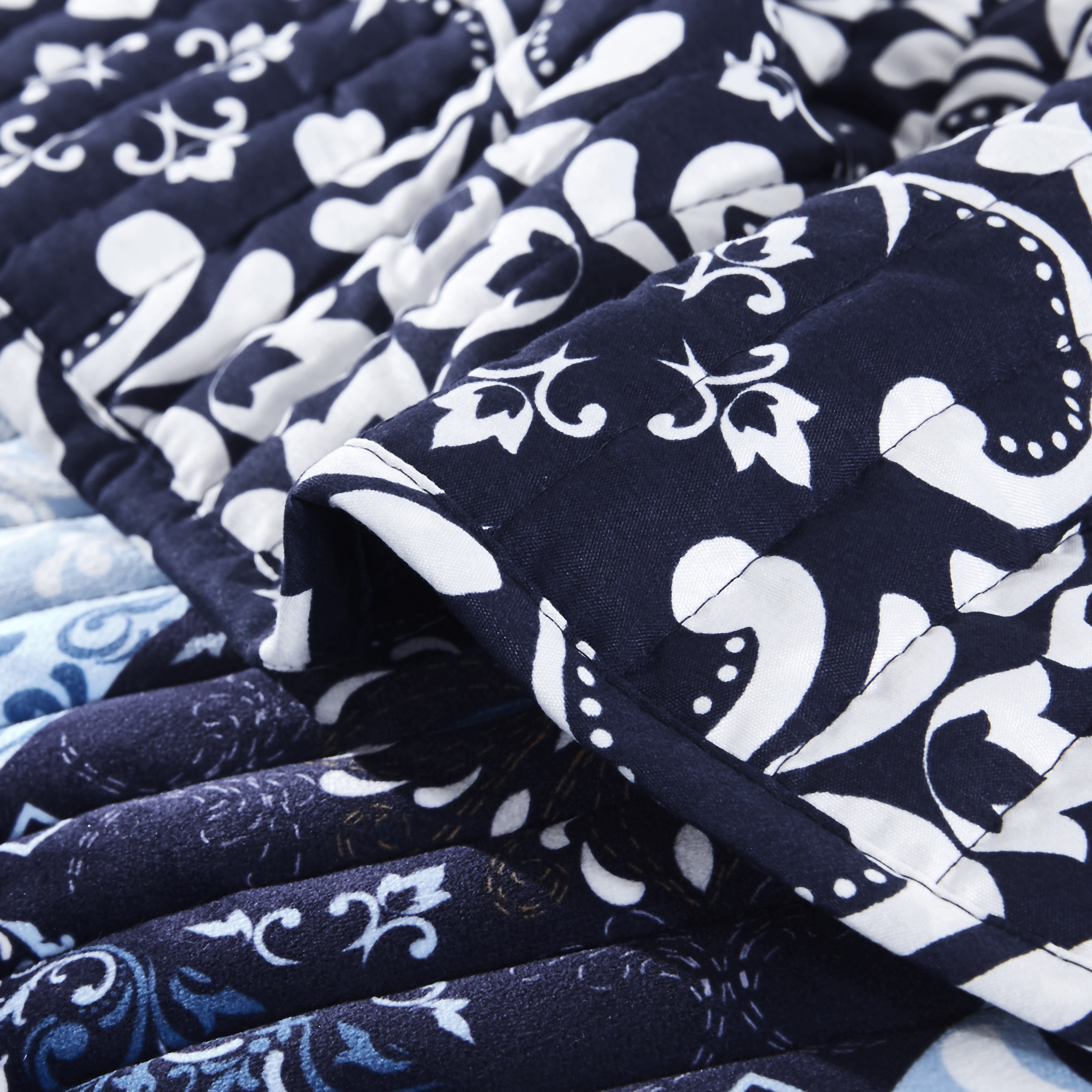 Printed velvet coverlet