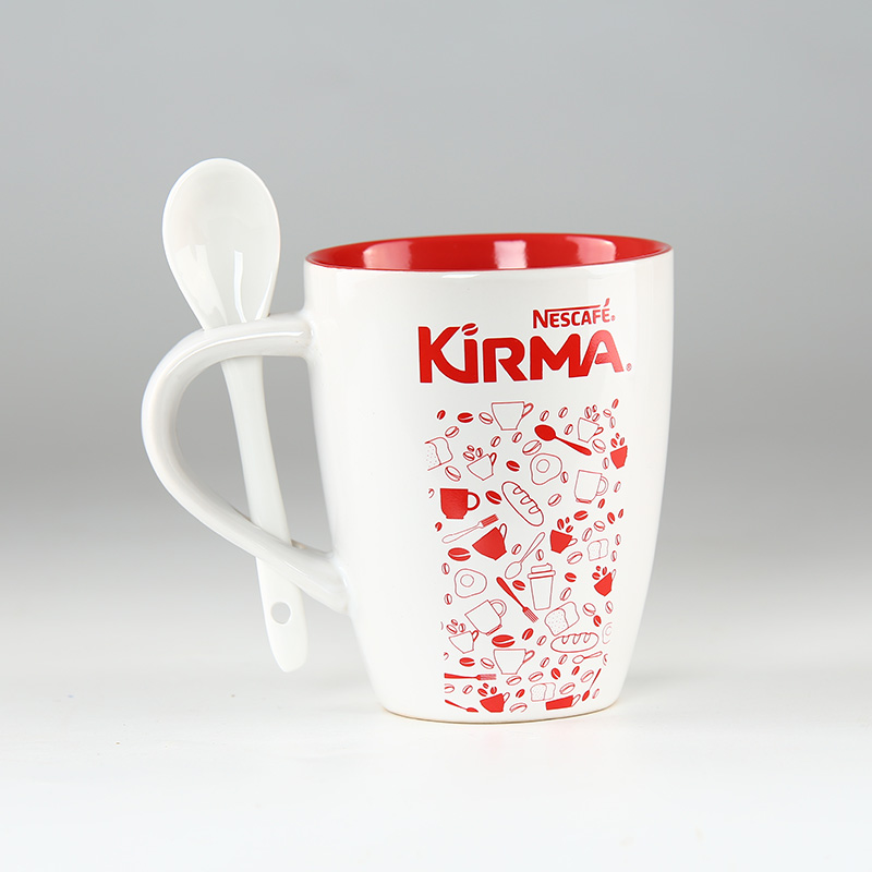 Ceramic mug OEM ceramic mug with spoon