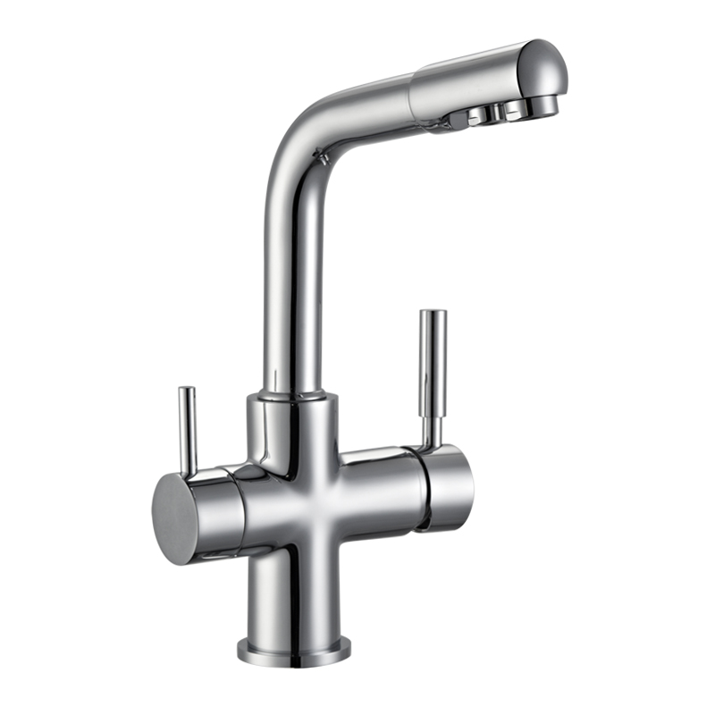 Three way kitchen mixer faucet
