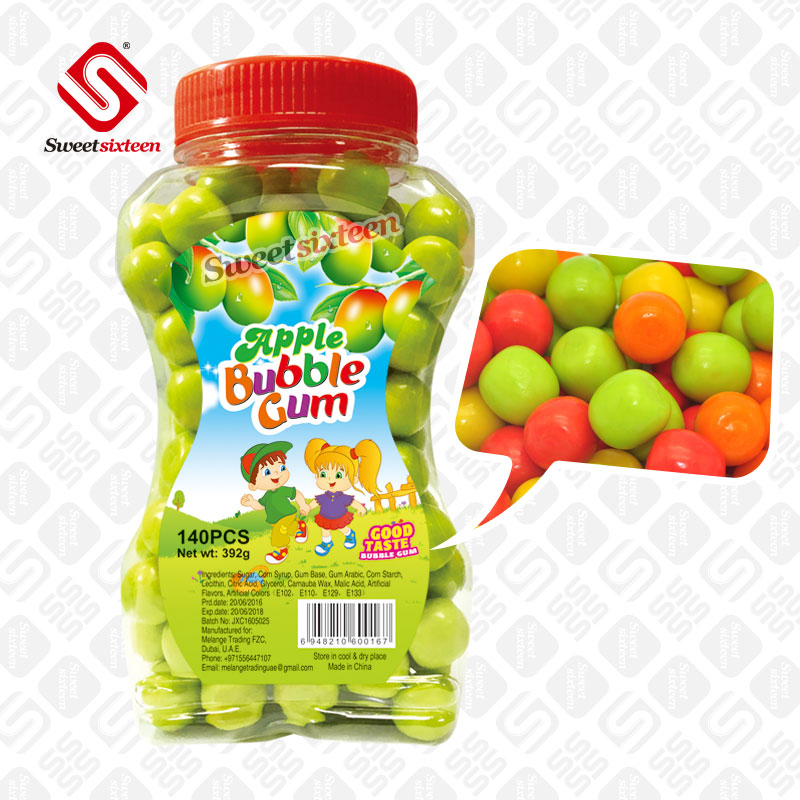 2.5g Apple Bubble Gum With Jar