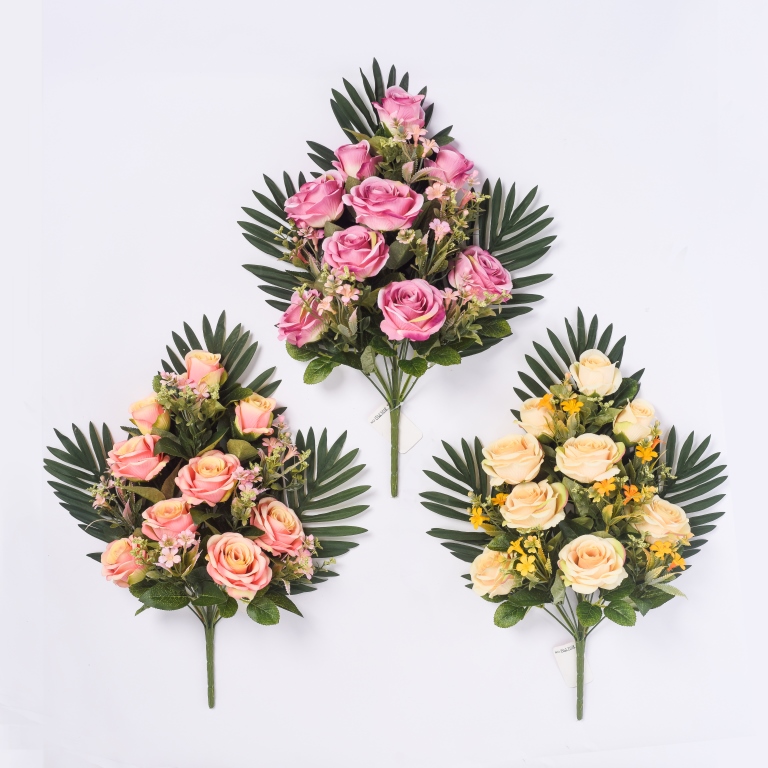 silk rose bush X 15 stems