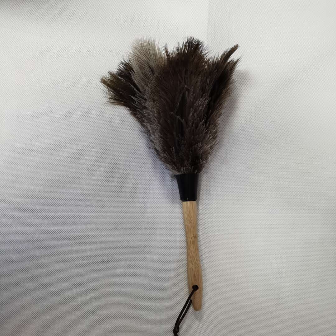 Ostrich Feather Duster with beech wooden handle