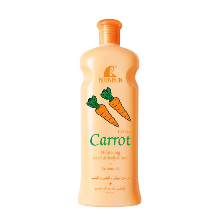 ROUSHUN Carrot Moisten Whiten Nourish Vitamin E Hand and Body Lotion Body Cream