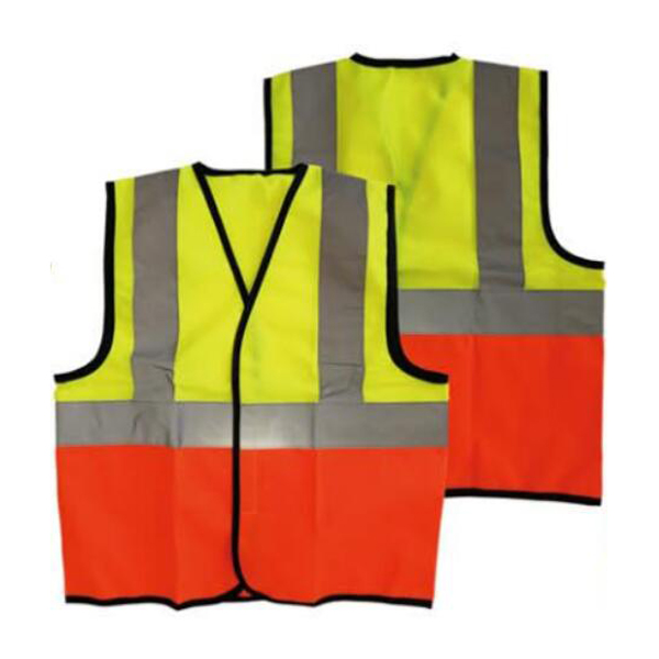 CE EN471 125gsm High Visibility Reflective Safety Warning Vest