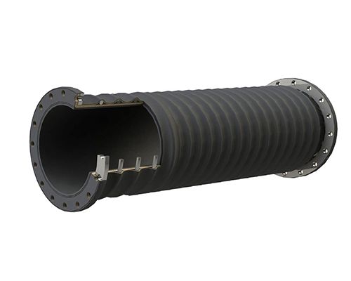 Large diameter rubber hose dredging suction hose and discharge rubber hose