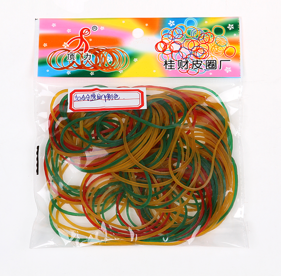 #50Transparent assorted color rubber band,elastic,rubber ring,colorful rubber bands