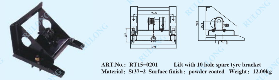 spare tyre bracket