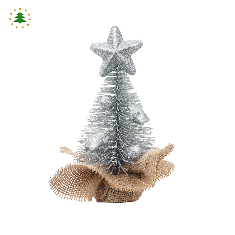 silver christmas tree