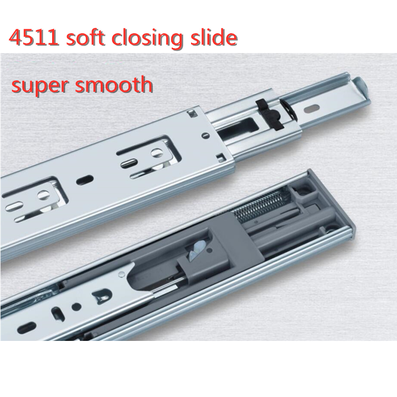 '45MM Soft closing ball bearing slide soft close slide