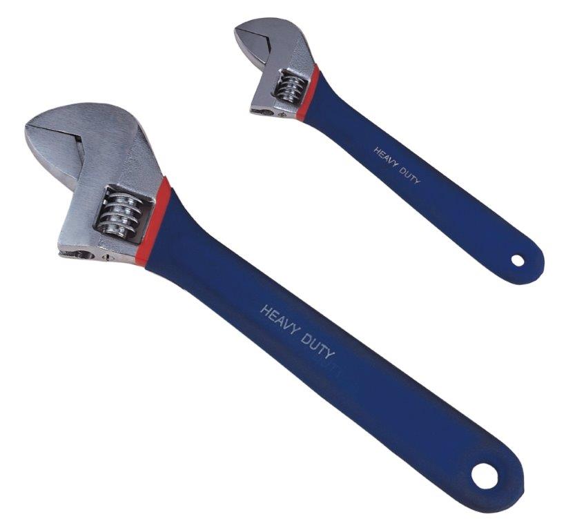 Adjustable Wrench With Double Dipped Handle