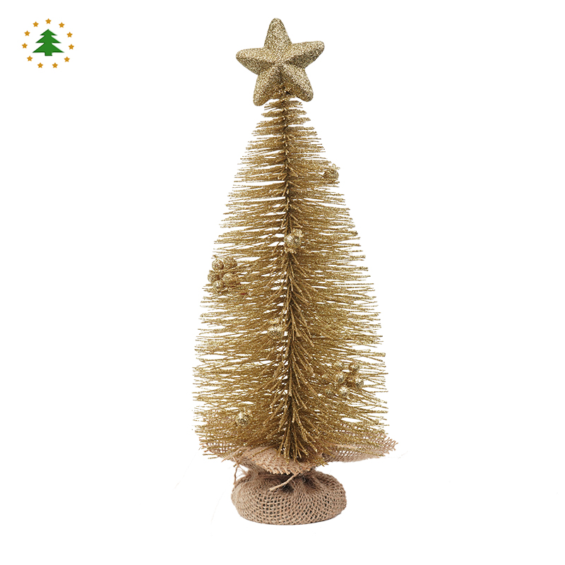 gold christmas tree