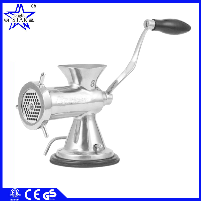 Manual stainless steel meat mincer