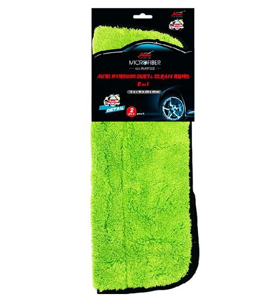 2pcs/set 800gsm Extra thick absorbent microfiber soft towels for drying cars
