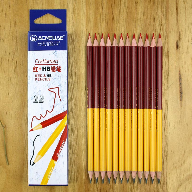 Red & HB Marker Pencil