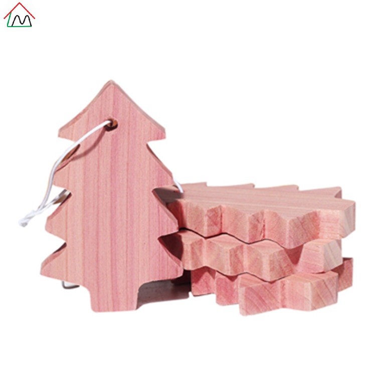 Tree shape aromatic cedar wood moth blocks