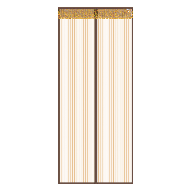 brown polyester magnetic fly door