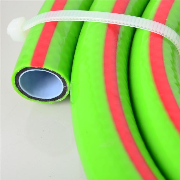Flexible PVC garden hose for water transfer