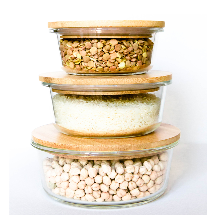 Glass food storage
