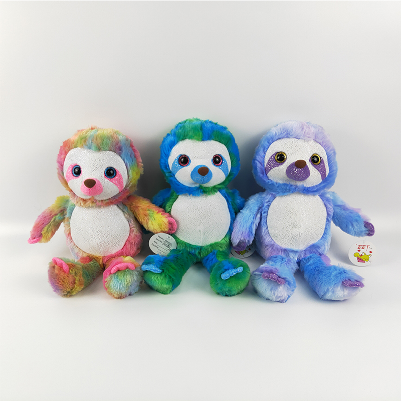 Plush cute sitting sloth toy