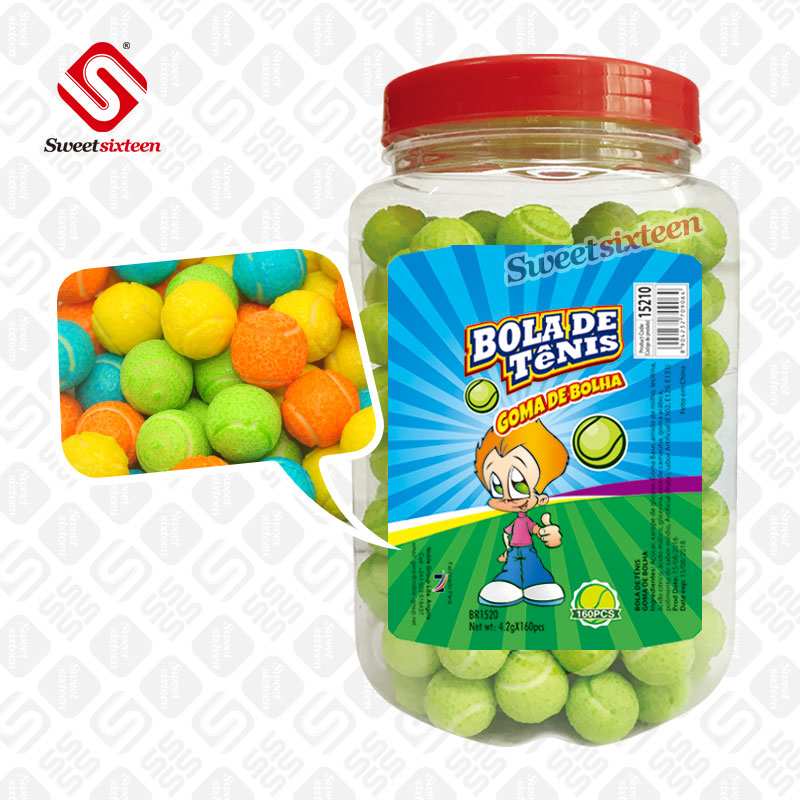 4.2g Tennis Bubble Gum With Jar