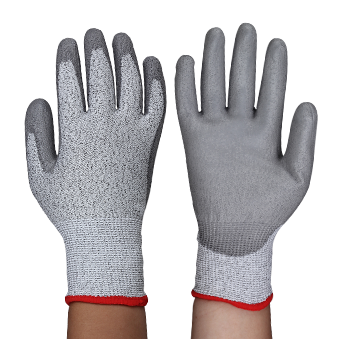 Cut resistant PU coating glove