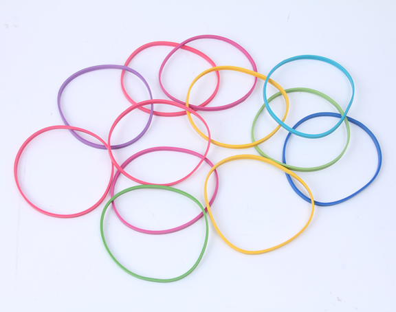 #50X3 Rubber band，Assorted color rubber bands,colorful rubber bands,elastic