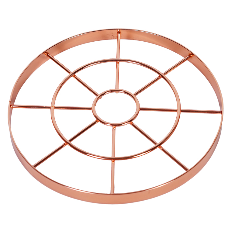 Kitchen Countertop Heat Resistant Round Metal Wire Cast Iron Pot Trivet
