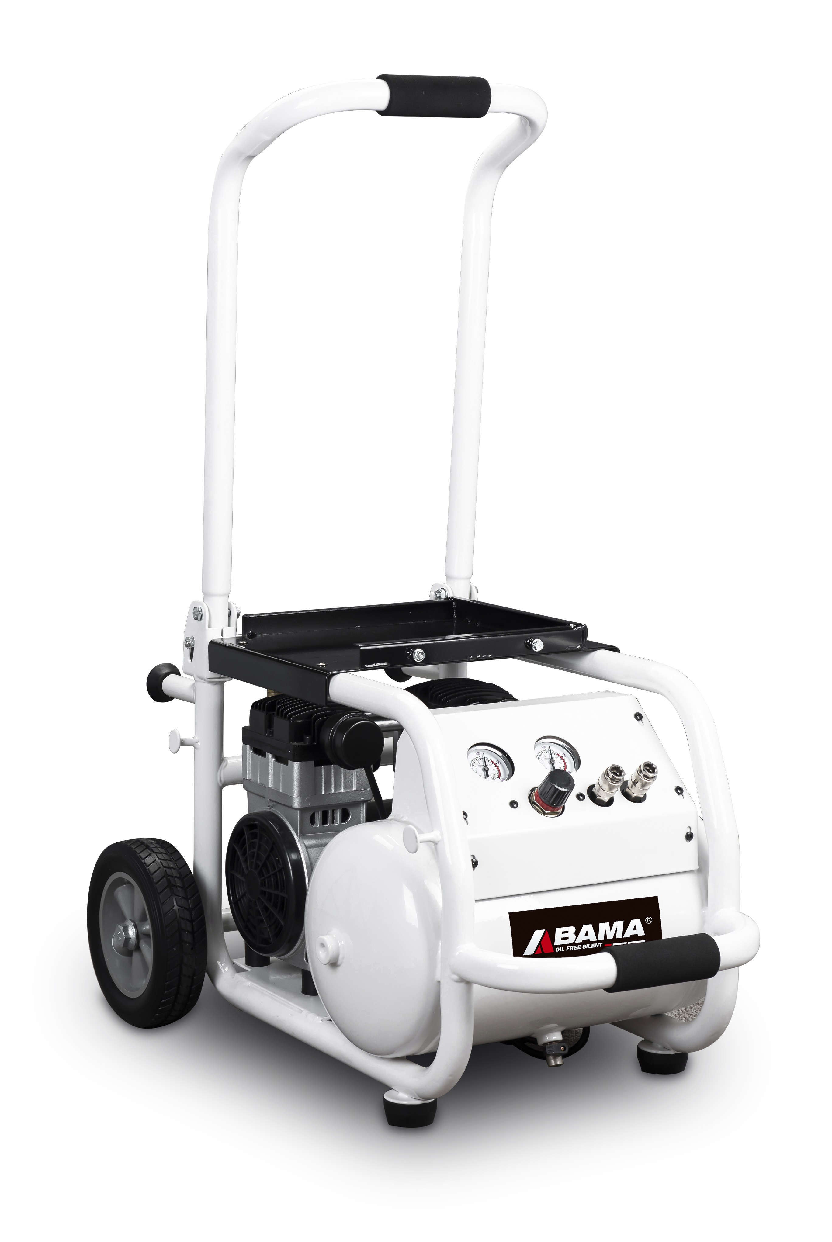 1500W oil free and silent air compressor with roll cage