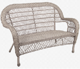 Wicker Settee