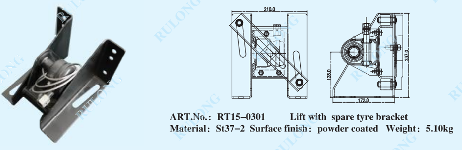 spare tyre bracket