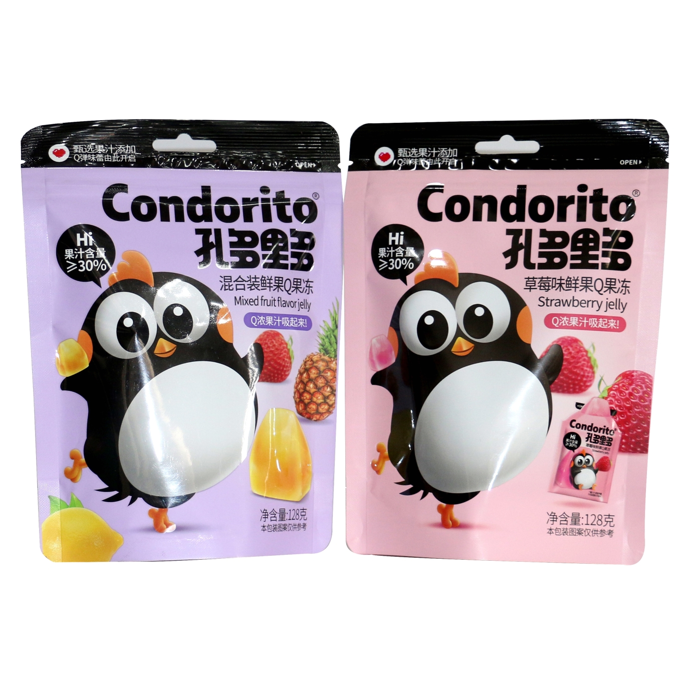 Condorito Konjak Hand Tearing Q Jelly 128g