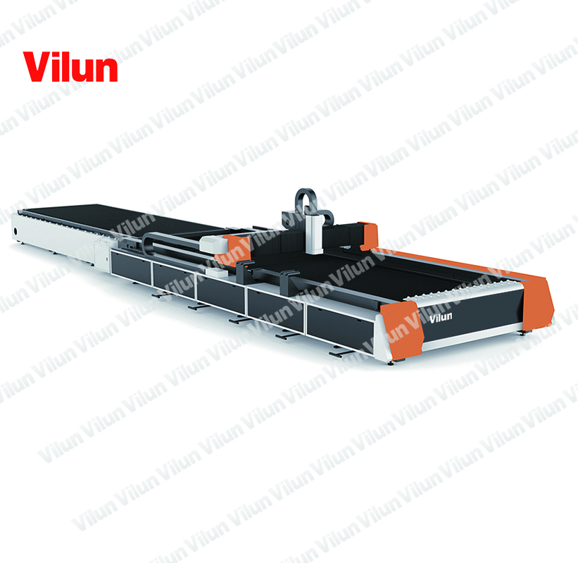 Optical fiber laser cutting machine with automatic exchange table