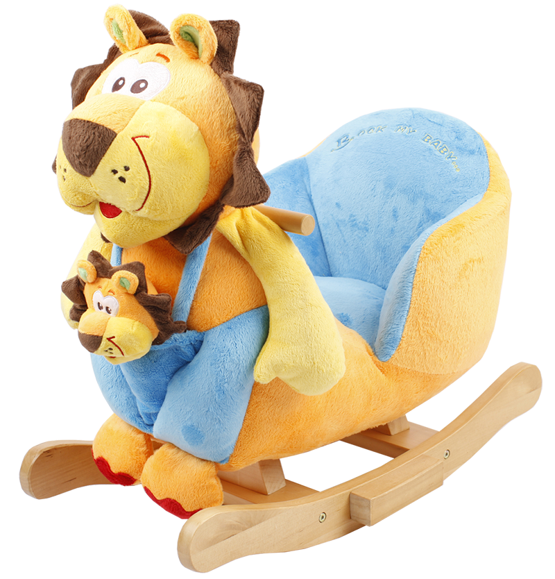 Rocking Lion With Chair