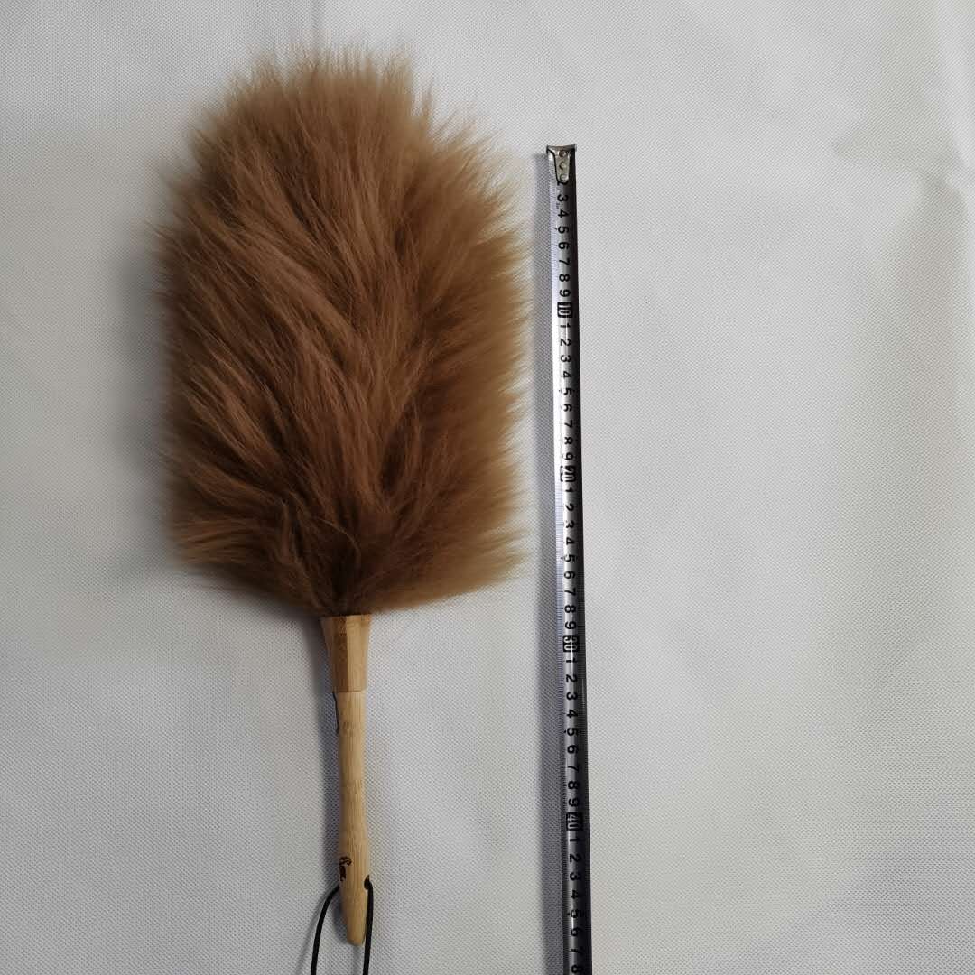 Short Bamboo Handle Long Head Lambswool Duster