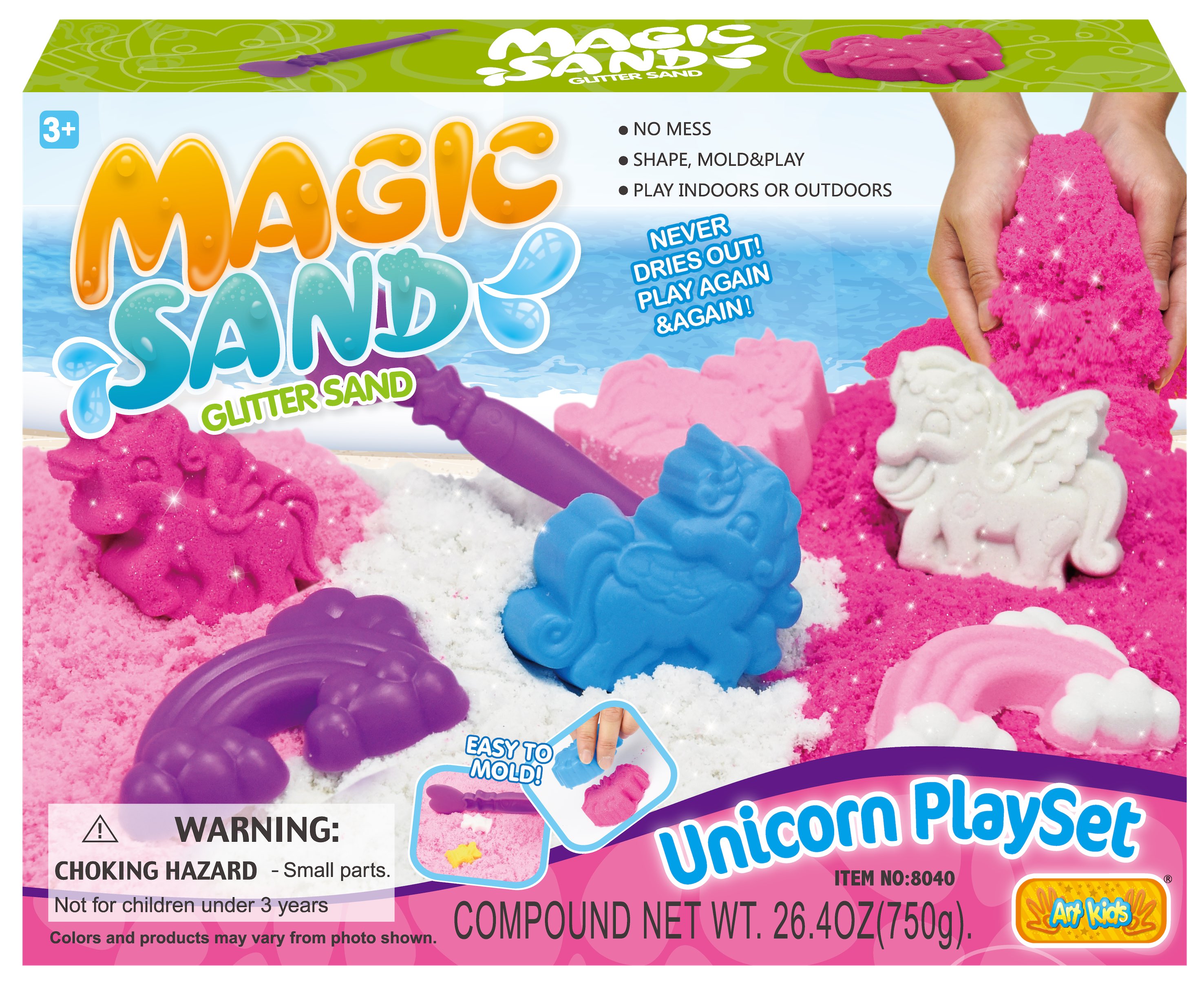 Magic Sand Glitter Unicorn Play Set
