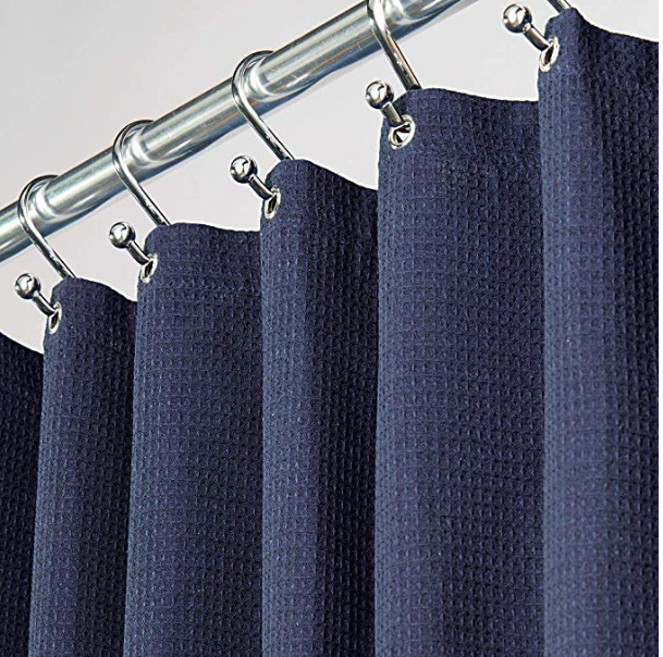 Waffle shower curtain