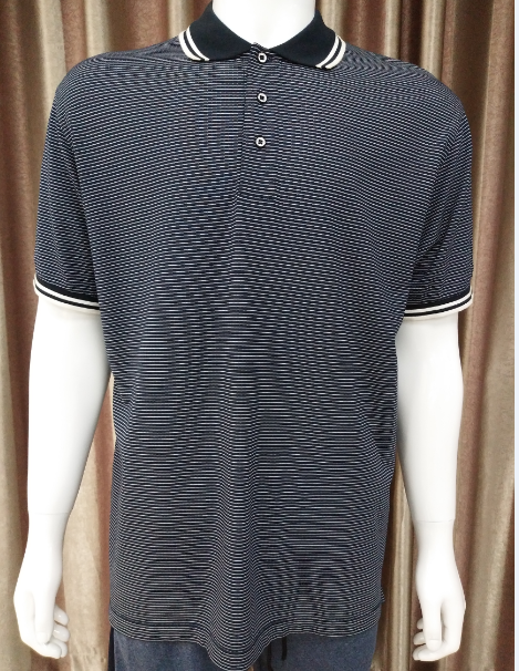 100%cotton mens yarn dye polo shirt