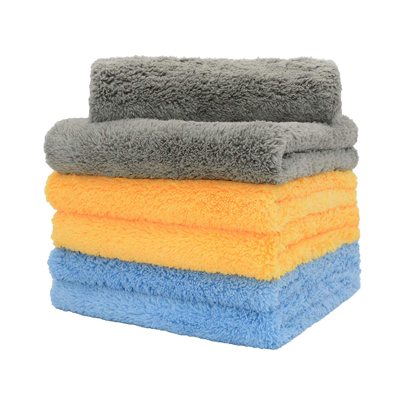Super absorbent plus edgeless microfiber towel car washing