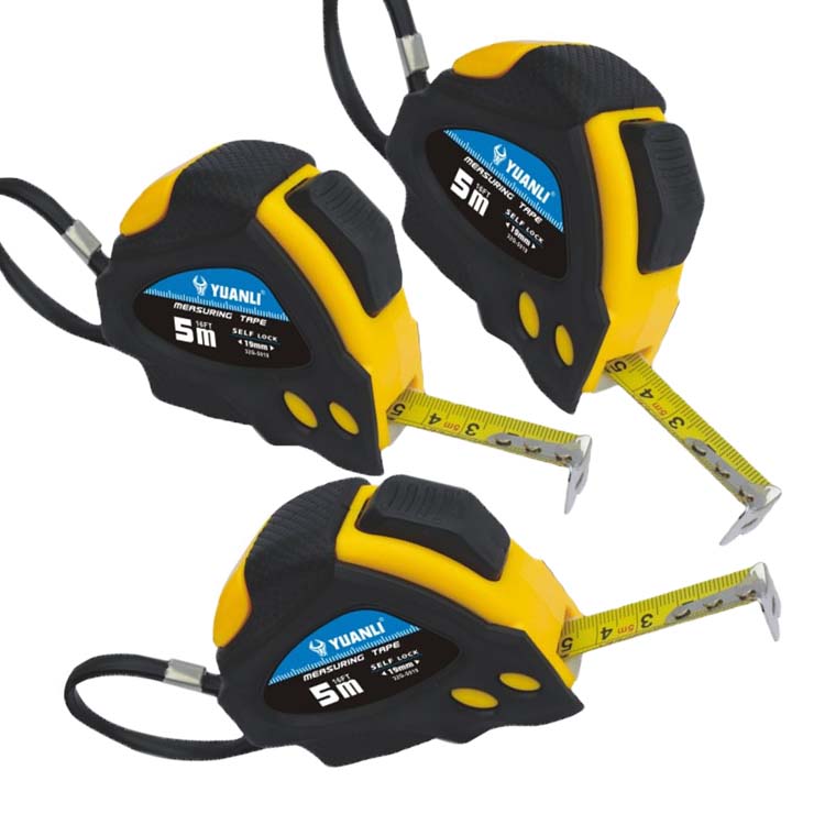 32G steel measuring tape, rubber coat hot selling auto-lock