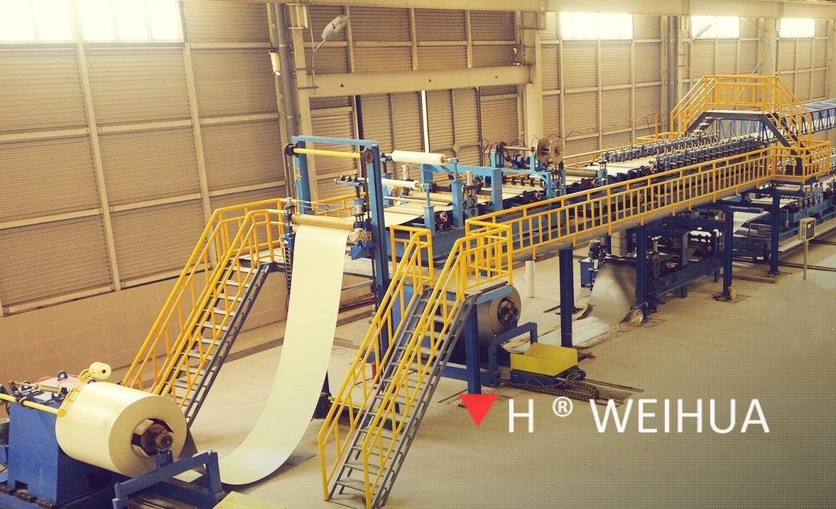 PU/PIR sandwich panel production line