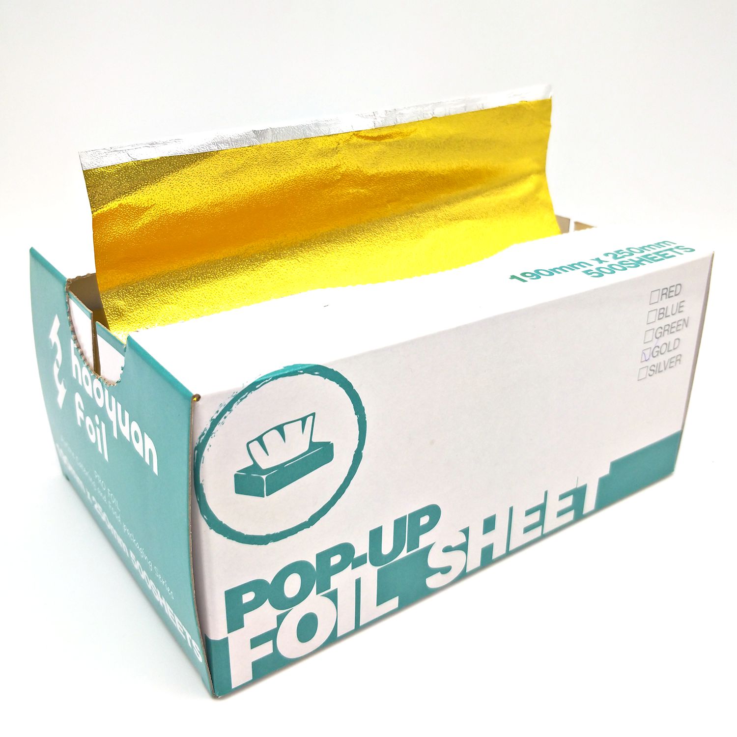 Airline Use Color Printed Pop Up interfolded Aluminum Foil Sheets 9''x10.75''